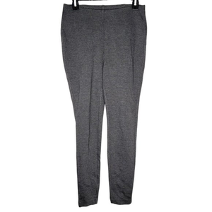 J. Jill Small S Petite Ponte‎ Leggings Gray Diamond Pattern Skinny Pull On